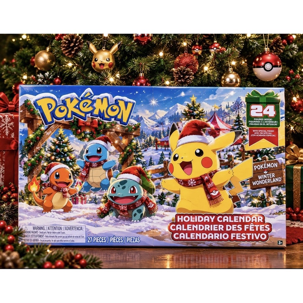 Pokémon Pokemon 2026 Holiday Advent Calendar 24 Gifts Jazwares SEALED